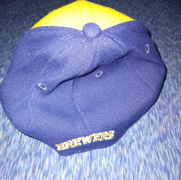 Milwaukee Brewers New Era team classic all to 3930 Flex hat blue & gold size s/m - Picture 3 of 4